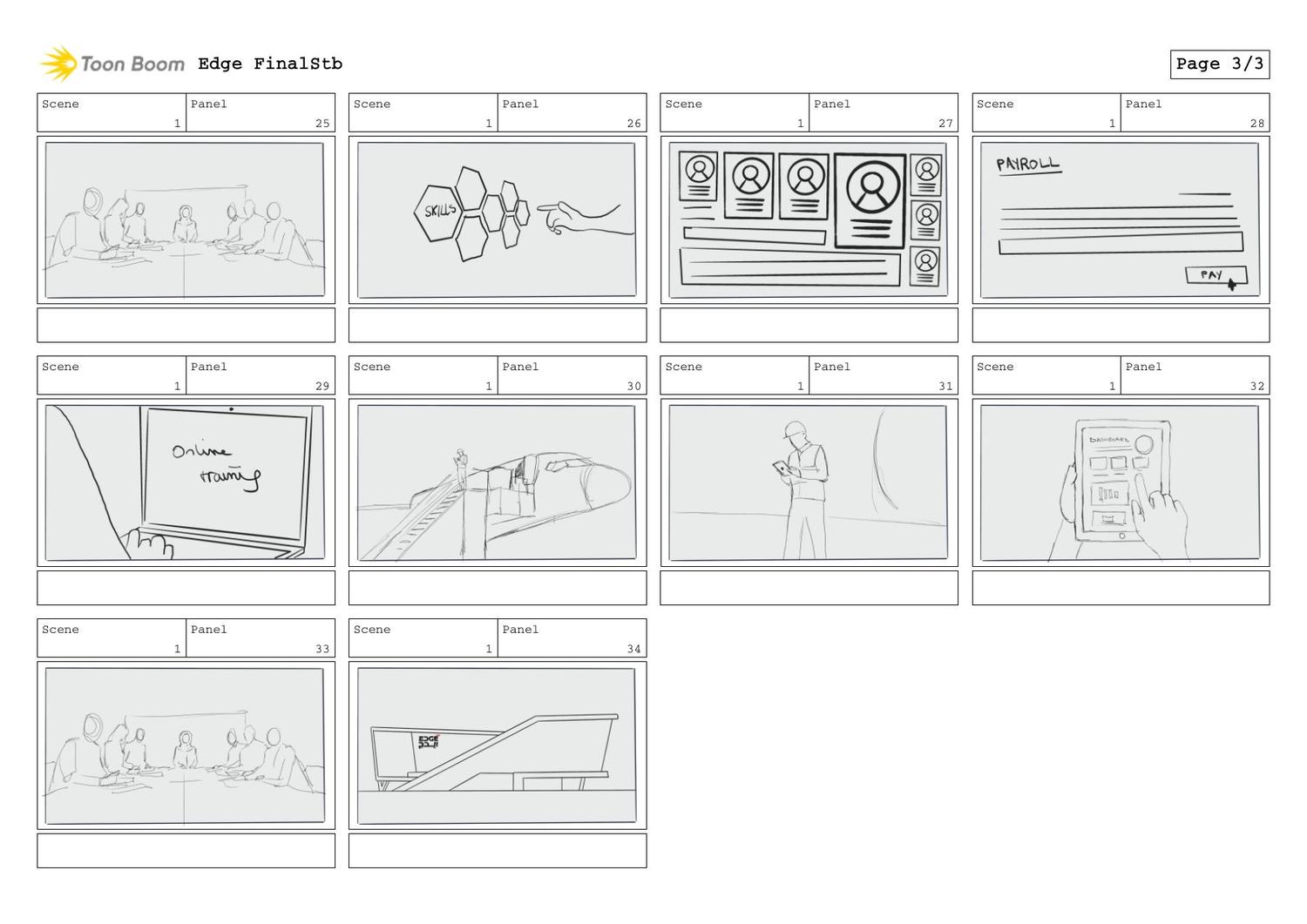 Storyboard, page 3